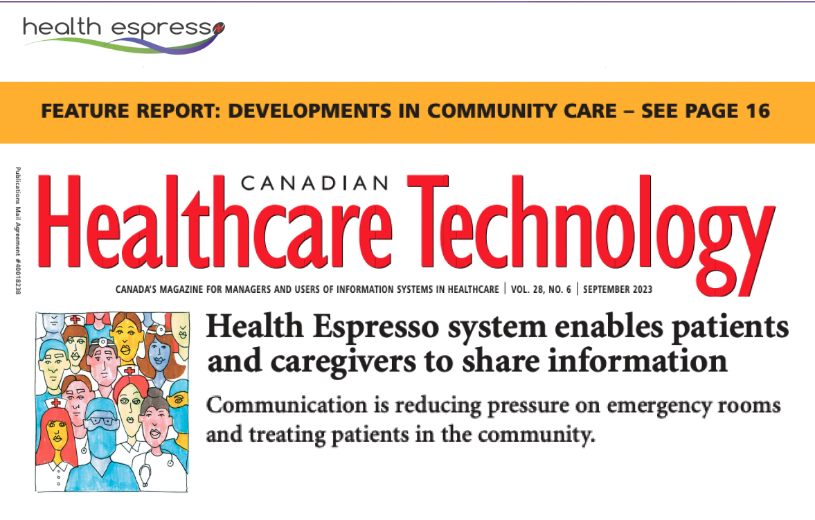 Health Espresso system enables patients and caregivers to share information